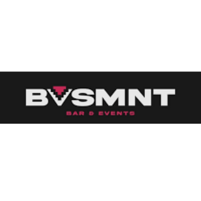 Logo of BVSMT Bar & Events on a black background