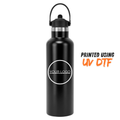 Tridri vacuum sports water bottle with flip up straw with UV DTF Logo